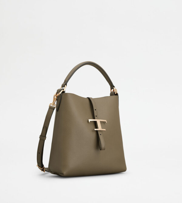 T Timeless Bucket Bag in Leather Mini - Image 3