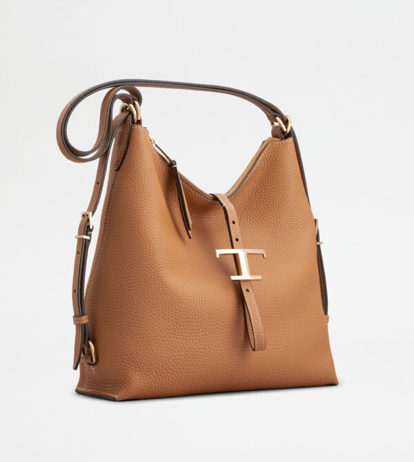 T Timeless Shoulder Bag in Leather Small - Image 2