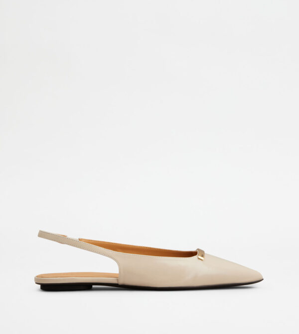 Slingback Ballerinas in Leather