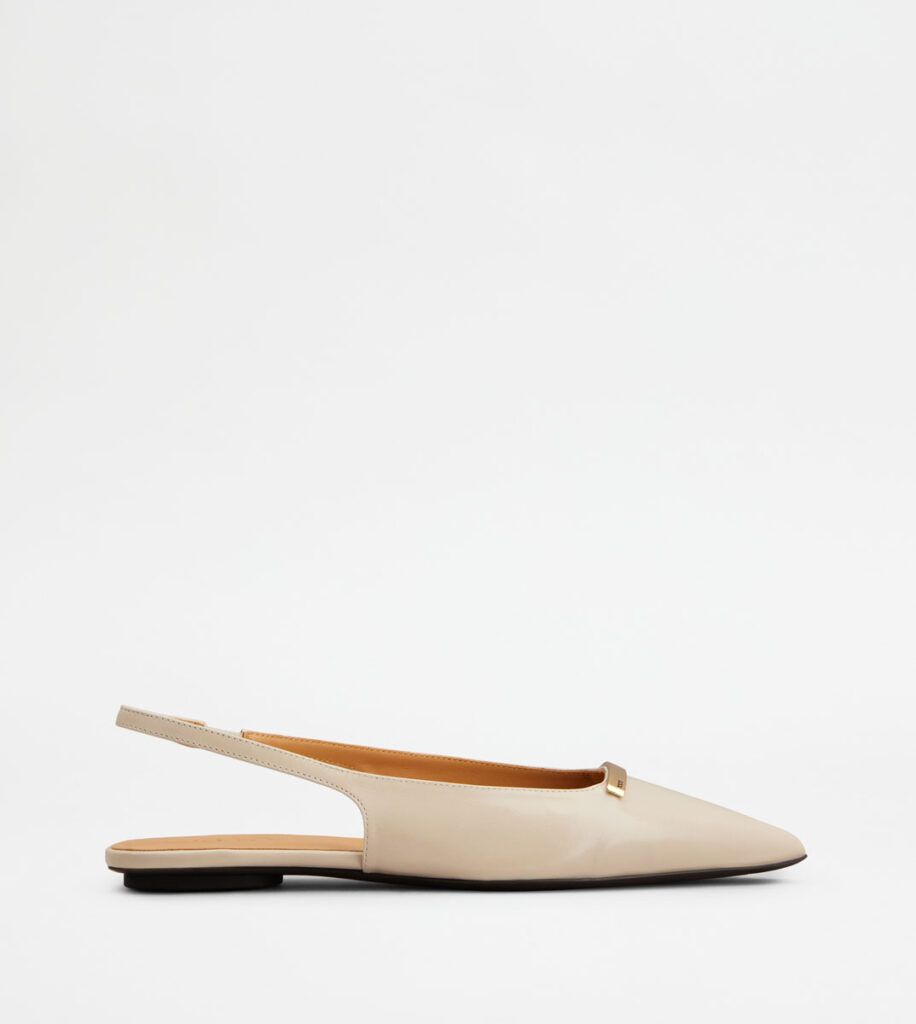 Slingback Ballerinas in Leather