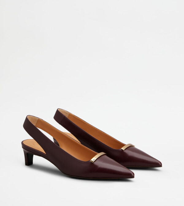 Slingback Pumps in Leather - Image 2