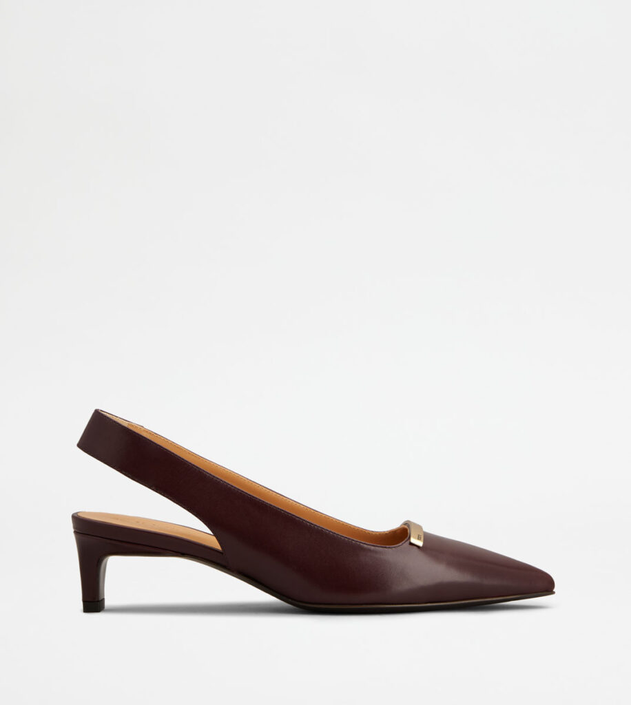 Slingback Pumps in Leather